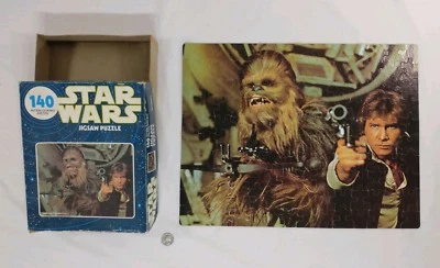 Rompecabezas completo 1977 General Mills Star Wars 14x18" Harrison Ford Kenner Foto 1 de 4