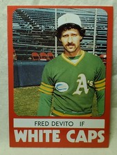 1980 TCMA West Haven White Caps Fred Devito #13 Minor League M1