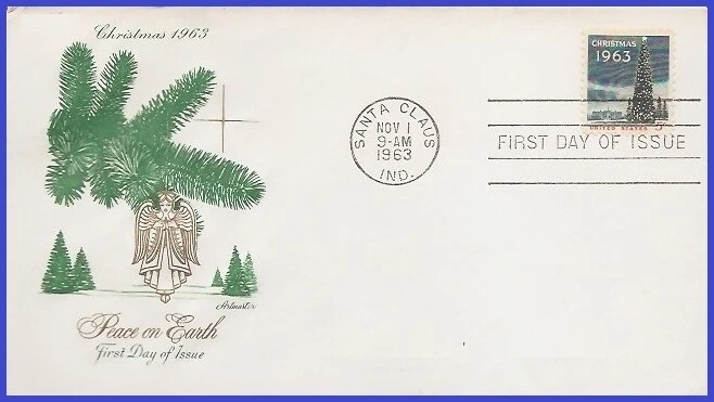 USA3 #1240 U/A ARTMASTER FDC   Christmas Tree & White House - Image 1 of 1