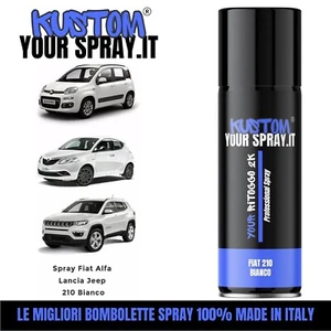 Spray Fiat Alfa Lancia Jeep 210 Bianco 400ml !!LUCIDO !! - Imagen 1 de 2