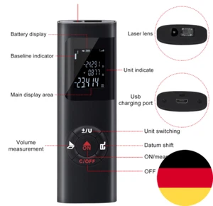 60m Mini Smart Laser Entfernungs messer messen Infrarot Entfernungs messer USB - Bild 1 von 5