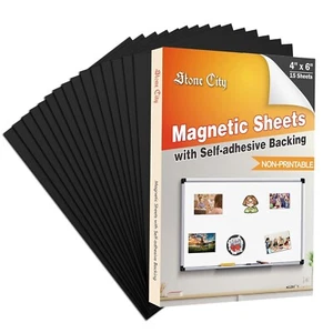 Hojas magnéticas autoadhesivas Stone City 4x6 15 piezas fuertes flexibles para tira de fotos - Imagen 1 de 8