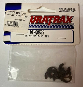 DURATRAX E-Clip 6.0mm (10) DTXQ0527 RC Radio Controlled Part NEW - Picture 1 of 2