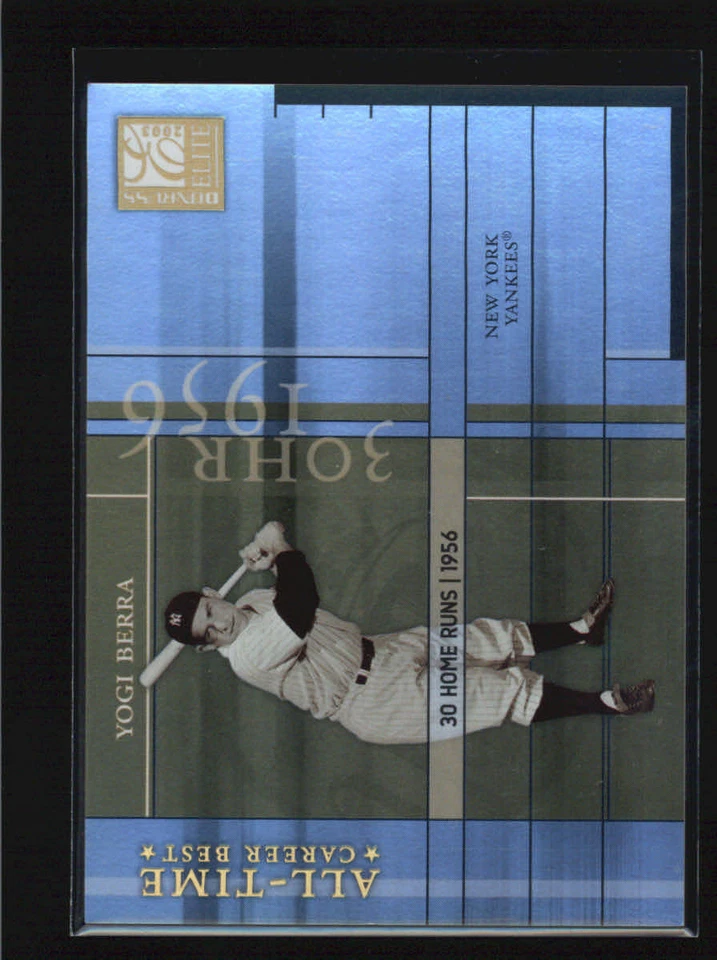 YOGI BERRA 2003 DONRUSS ELITE TODOS LOS TIEMPOS CARRERA MEJOR #14/30 AG3792 Foto 1 de 1
