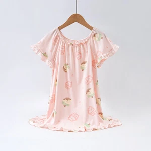 Little Girls Princess Bamboo Viscose Pajama Nightgrown Toddler Summer Sleepwear - Picture 1 of 26