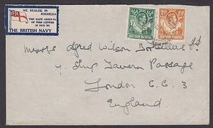 Northern Rhodesia 1941 cover sent surface mail to England w/ KGVI definitives - Picture 1 of 2