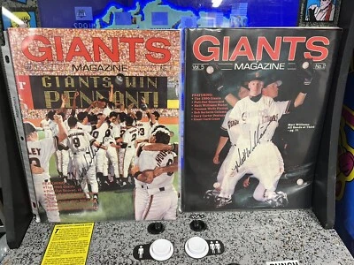 Lote de 2: Revistas SF Giants autografiadas firmadas por Matt Williams ENVÍO GRATUITO Foto 1 de 4