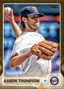 2015 Topps Update Aaron Thompson #d /2015 Gold Parallel Insert PWE Twins #1 - Picture 1 of 2