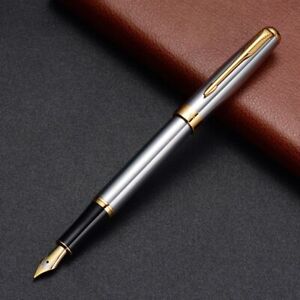 Medium Business Silver Fountain Pen Nib Trim M Writing Supplies