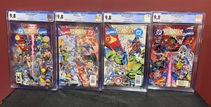 DC Versus Marvel #1 2 3 4 Set - CGC 9.8 1996 DC Universe / éditions kiosque à journaux ! - Photo 1/13