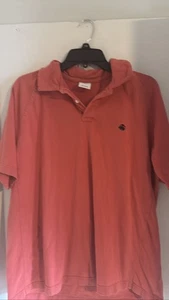 Camisa Polo Brooks Brothers Para Hombres L Roja Performance Ajuste Original Logo - Imagen 1 de 4