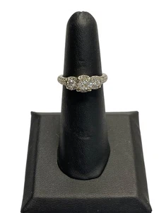 Lady's Diamond Engagement Ring 59 Diamonds .91 Carat T.W. 14K White (MP4023144) - Picture 1 of 6
