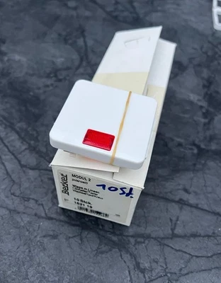 NEUWARE Berker Modul 2 Kontrollwippe 21814  polarweiß glänzend + 4 Linsen + Clip - Bild 1 von 4