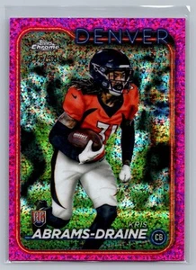 Kris Abrams-Draine 2024 Topps Chrome Rookie Pink Mini Diamond /399 #256 - Picture 1 of 2