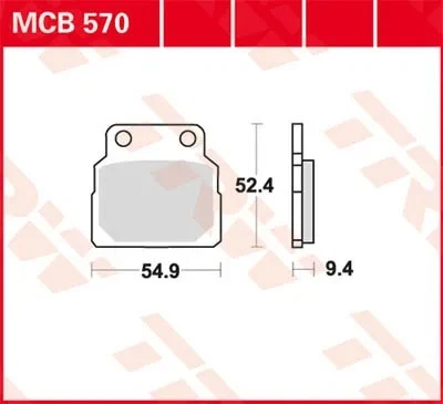 Plaquettes de frein en métal fritté Sv Trw Honda Cb 450 Mcb570 - Photo 1/1