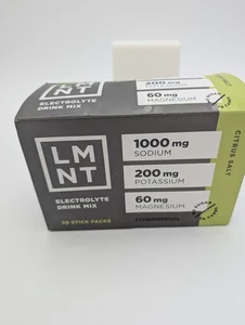 LMNT Zero Sugar Electrolytes - Citrus Salt | Drink Mix | 30-Count Sealed 12/26 - Picture 1 of 9