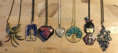 Lote de 7 Hermosos y Divertidos Collares Vintage Y Modernos Excelente Estado  Foto 1 de 4