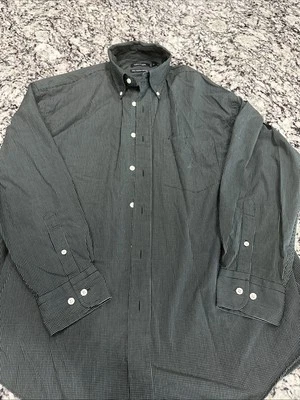 MENS NAUTICA 80'S TWO-PLY COTTON MEDIUM GREEN STRIPE BUTTON DOWN SHIRT - Image 1 of 4