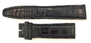 Authentic IWC Black leather watch strap 21/18mm 75+113mm 51969 RBT - Picture 1 of 2