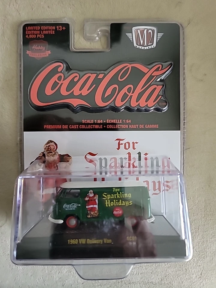 M2 машины Coca Cola Coke 1960 Volkswagen доставка банка. Зеленая/красная праздничная отделка - Изображение 1 из 1