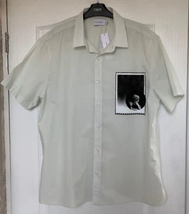 New TOPMAN Mint Relaxed Fit Shirt with Statue Placement, Size L (40-42") RRP £30 - Picture 1 of 3