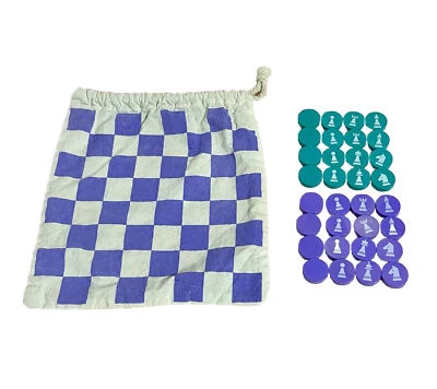 Encantadora Princesa Juego de Ajedrez y Damas 2 Caras Madera Piezas Descatalogado Foto 1 de 4