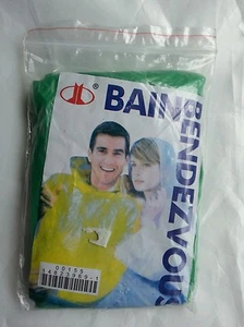 2 Disposable Emergency Raincoat Adult Raincoat Poncho Outdoors Camping - Picture 1 of 3