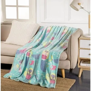 Mermaid Glow in the Dark Throw Blanket Super Soft Your Zone Fun Gift 50 x 60 In - Picture 1 of 6