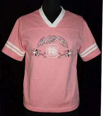 South Carolina Gamecocks Girls Sz XL 14 / 16 Pink Jersey Top Shirt Pink  Youth - Image 1 of 4