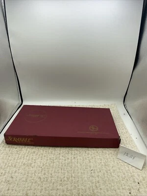 Vintage Red Scrabble Crossword Game By Selchow Richter Complete 1971 Made In USA - Image 1 of 4
