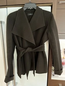 Joseph.. Chocolate Brown Wool Cashmere Blend Wrap Jacket…Sz 42/10 - Picture 1 of 14