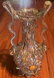 Small art glass multicoloured vase - Picture 1 of 8