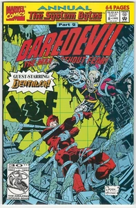 1992 Daredevil L'uomo senza paura #8 IL SISTEMA BYTE ANNUALE Deathlok Vintage - Foto 1 di 2