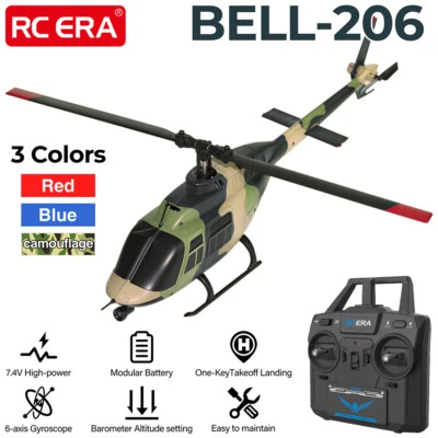 RC ERA Bell-206 RC Helicopter 1:33 C138 6CH 6-axis Gyro Optical Flow Positioning - Bild 1 von 4