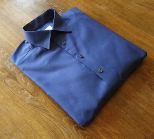 Camisas informales para hombre ETON talla L/41/16 ajustadas tejidas reales Oxford azules NUEVAS - Imagen 1 de 12
