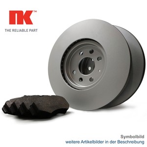 Brake discs set + pads NK for Nissan Qashqai 1 J10 NJ10 JJ10E VAN TEANA J31