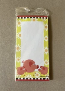 Decorative “Pigs” Magnetic Listpad~8” X 4” & Includes 80 Sheets, New In Package! - Picture 1 of 3