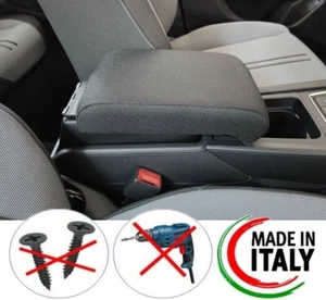 Reposabrazos central SEAT LEON 4 2020 - Tela negra longitud ajustable - Hecho a mano - Imagen 1 de 7