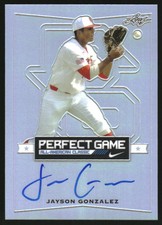 2016 Leaf Metal Perfect Game All-American #BAJG2 Jayson Gonzalez Autograph