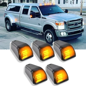 5pcs Wireless Solar 12-LED Cab Roof Marker Lights For Ford F-150 F-250 F-350 - Picture 1 of 12