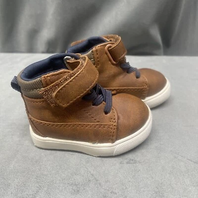 Botas marrones ligeras talla 2 para niños pequeños Wonder Nation fáciles de encender NUEVAS Foto 1 de 4