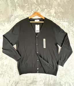 Cárdigan Turnbury Para Hombres Cuello en V Abotonado Algodón Pullover Golf Tejido Cardi Top - Imagen 1 de 7