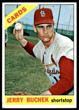 1966 Topps Jerry Buchek : St. Louis Cardinals #454