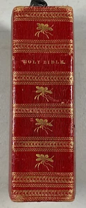 Original 1816 King James Version KJV Bible Mosquito Red Leather Philadelphia - Picture 1 of 19