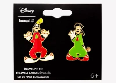 LOUNGEFLY Disney Goofy кино Max пижамы Pin комплект бокс-ланч эксклюзивный Рождество - Изображение 1 из 2