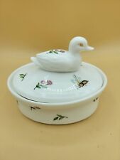 Grace's Teaware duck Candy Dish Easter Spring Porcelain trinket box floral bees