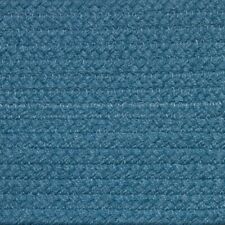 SOLID WILLIAMSBURG BLUE BRAIDED AREA RUGS By COLONIAL RUG-MANY SIZES! 121