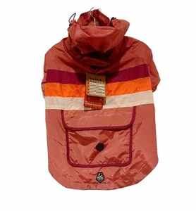 Chaqueta cortavientos Arcadia Trail perro talla L con capucha bolsillo rosa bloques de color nueva con etiquetas - Imagen 1 de 10