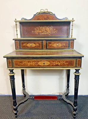 Escritorio francés con incrustaciones para damas de 1800 - Envío gratuito Foto 1 de 4