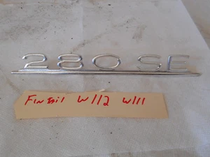 Mercedes Benz W111 W112 280SE Fintail Trunk Emblem rear deck Stern an Heckdeckel - Picture 1 of 7